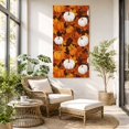 thumbnail image 6 of Canvas Wall Art, White Pumpkin Fall Framed Canvas Prints for Living Room Bedroom, Thanksgiving Maple Leaves Farmhouse Gallery Wrapped Wall Decor for Home Office, Gifts, 40"x60" Ship Next Day, 6 of 9