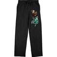 thumbnail image 4 of My Hero Academia Izuku Midoriya and Katsuki Bakugo Men's Black Drawstring Sleep Pajama Pants-XXL, 4 of 7