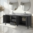 thumbnail image 5 of Vanity Art 72" Double Sink Bathroom Vanity Cabinet, Freestanding Storage Cabinet with Engineered Marble Top, Undermount Sinks, Drawer, and Shelve, 5 of 5