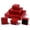 Red, variant on 24Pcs Square Cardboard Ring Boxes 5x5x3.5cm with Sponge Inside Jewelry Box-Pink