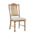 thumbnail image 4 of Pemberly Row Wood and Fabric Dining Chair in Wheat (Set of 2), 4 of 9