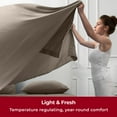 thumbnail image 3 of Mellanni Twin Flat Sheet Only, Hotel Luxury Soft Microfiber Top Sheet, 1 Piece, Dark Taupe, 3 of 7