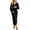 Black, variant on GJSYRH Long Sleeve V Neck Long Dress Bodycon Maxi Ruched Backless Tie Wedding Guest Formal Fall Dresses for Women