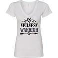 thumbnail image 3 of Inktastic Epilepsy Warrior Awareness Support Women's V-Neck T-Shirt, 3 of 5