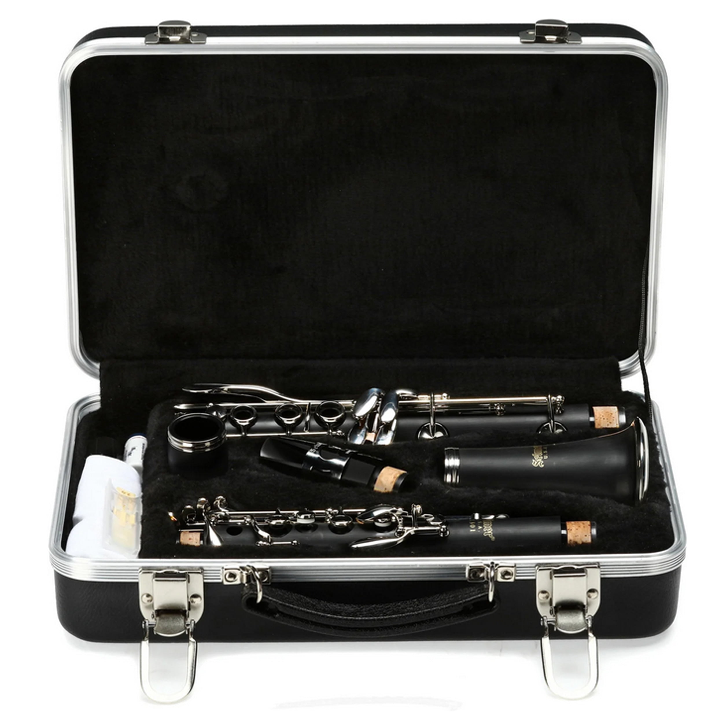 Selmer Selmer Soprano Clarinet in Bb, Standard, Nickel Plated Finish, ABS Case, Selmer R201 Mouthpiece Nickel Keys