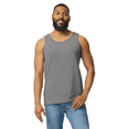 thumbnail image 3 of Gildan Tank Top for Men, Classic Fit Graphite Heather Casual Tank Sleeveless Gym Shirt, 6 Pack, S, 3 of 5
