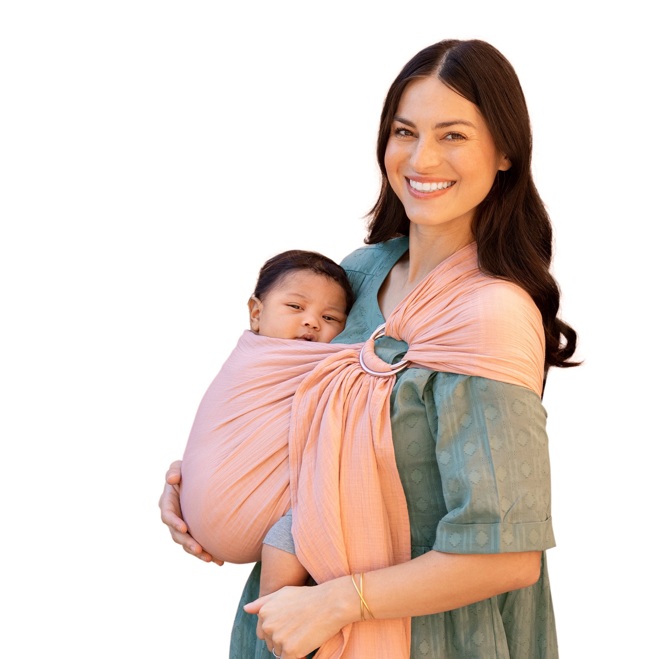 Moby Wrap Ring Sling Baby Carrier in Rose