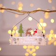 thumbnail image 1 of Puntoco Adornos Navideños Para Personas Mayores, Tarjetas De Madera Con Letras Coloridas, Pequeños Colgantes Para Árbol De Navidad, Decoración Del Hogar, 1 of 3