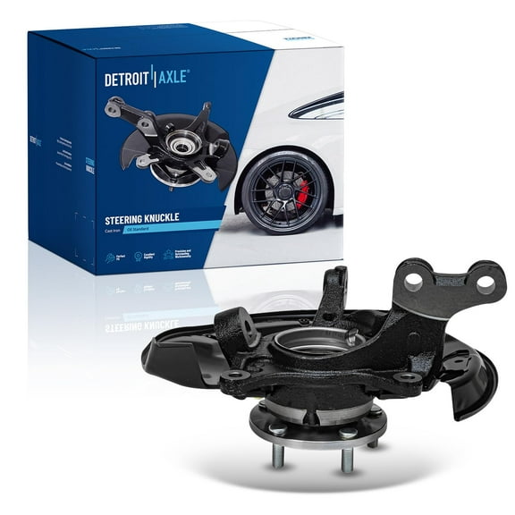 Detroit Axle - Front Left Steering Knuckle & Wheel Hub Bearing Replacement for 2010-2015 Toyota Highlander Lexus RX350 RX450h