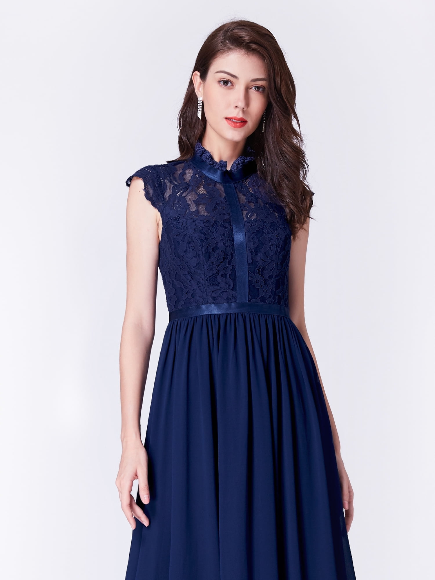 ever pretty lace cap sleeve