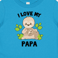 thumbnail image 4 of Inktastic Cute Sloth I Love My Papa with Green Leaves Boys or Girls Baby T-Shirt, 4 of 5