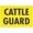 Warning Sign 1, variant on Cattle Guard Bright Yellow Reflective Aluminum Sign 12 x 8 Inches - UV Protected, Waterproof, Weatherproof, Fade Resistant, 4 Pre-Drilled Holes, Farm Use