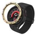 thumbnail image 2 of Anillo De Reloj Anillo de inserción de bisel de metal con escala para Samsung Galaxy Watch5 Pro 45 mm (dorado), 2 of 9
