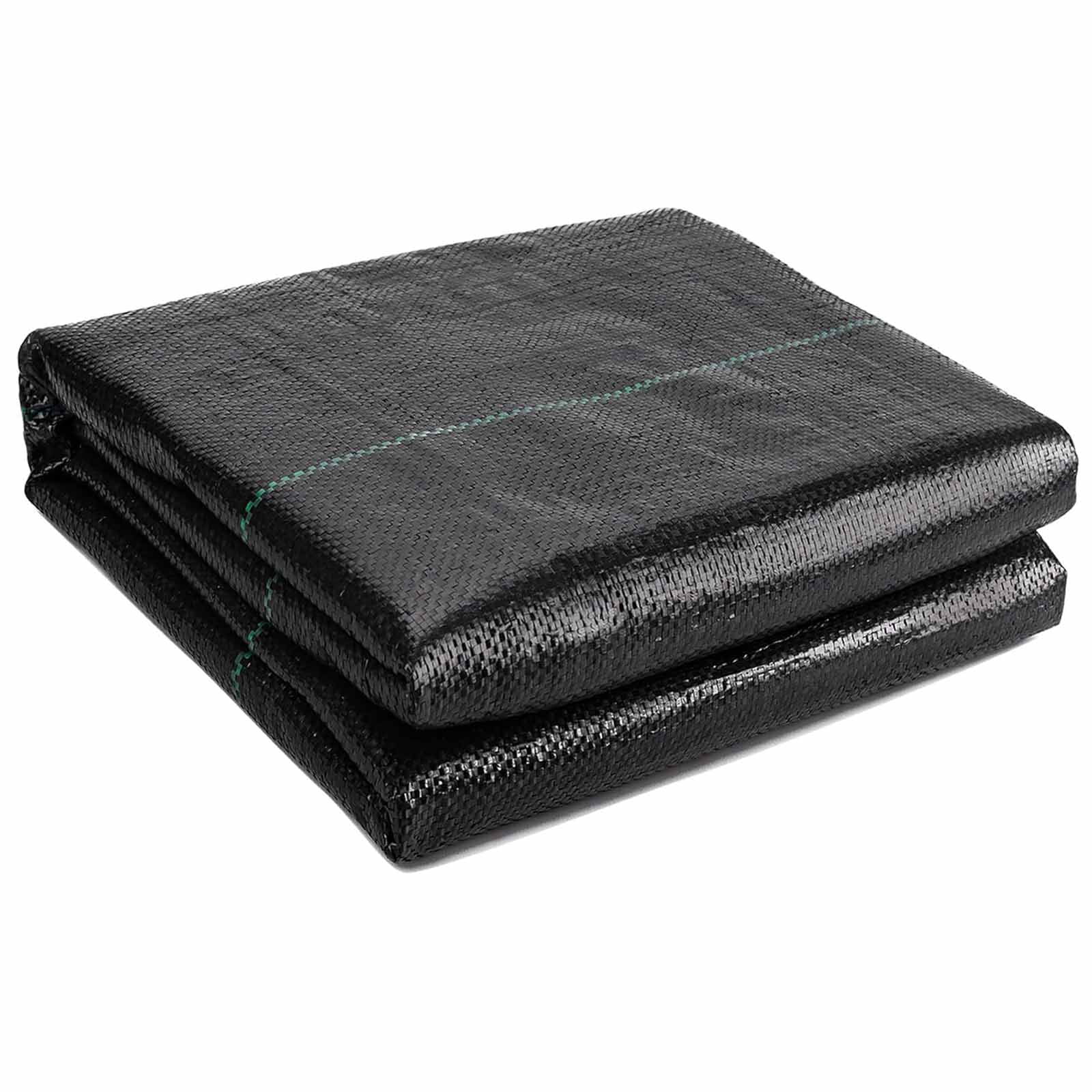 1*20M Garden Weed Barrier Landscape Fabric,Weed Block Fabric Heavy Duty, Woven Mulch for Landscaping Ground Cover Weed Control Fabric, Black Garden Bed Liner