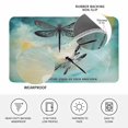 thumbnail image 3 of Turquoise Dragonfly Door Mat Indoor Outdoor, Country Gradient Black Animals Non Slip Welcome Mat with Rubber Backing, Absorbent Fabric Front Door Mats Entryway Rug for Home Patio Entrance 24"x36", 3 of 9