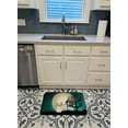 thumbnail image 3 of Carolines Treasures BB2267RUG Halloween Scary Papillon Sable & White Machine Washable Memory Foam Mat, 3 of 4