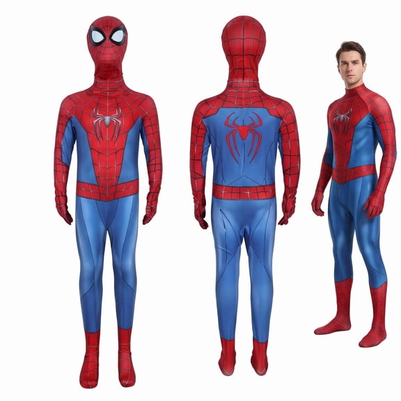 2026 New Halloween Spide Cosplay Costume, BDN Hero Costume Set, Cosplay Set Includes Jumpsuit with Mask, Halloween Outfits Unisex, 110(3-4 Years)
