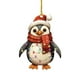thumbnail image 1 of Adornos Navideños De Madera Con Simpáticos Pingüines Impresos 2025 Adecuados Como Recuerdos Para Mujeres Y Hombres Y Adornos Navideños Para El Árbol De Navidad Adornos Para Colgar En El Árbol De Nav, 1 of 6