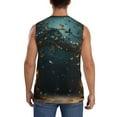 thumbnail image 4 of Salouo Magical Library Butterfly Night Pattern Men's Sleeveless T Shirts,Men's Regular-Fit Tank Top Sports Shirt for Men Sleeveless Tank Shirt -X-Large, 4 of 6