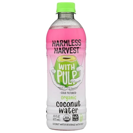 Harmless Harvest, Coconut water with pulp, 16 Fl Oz Bottle