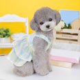 thumbnail image 2 of CSChome Robe pour Animaux Ourlet Superposé Confortable à Carreaux Doux Lavable Accessoire Photo Polyester Fournitures Ourlet Superposé, 2 of 7