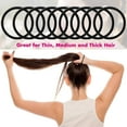 thumbnail image 6 of 100 Pcs Black Elastics Hair Ties Small Bulk Hair Ties Hair Bands (4mm), 6 of 7