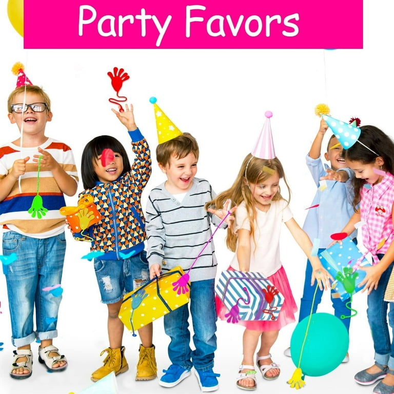  48PCS Sticky Hands Bulk Party Favors for Kids 4-8 8-12