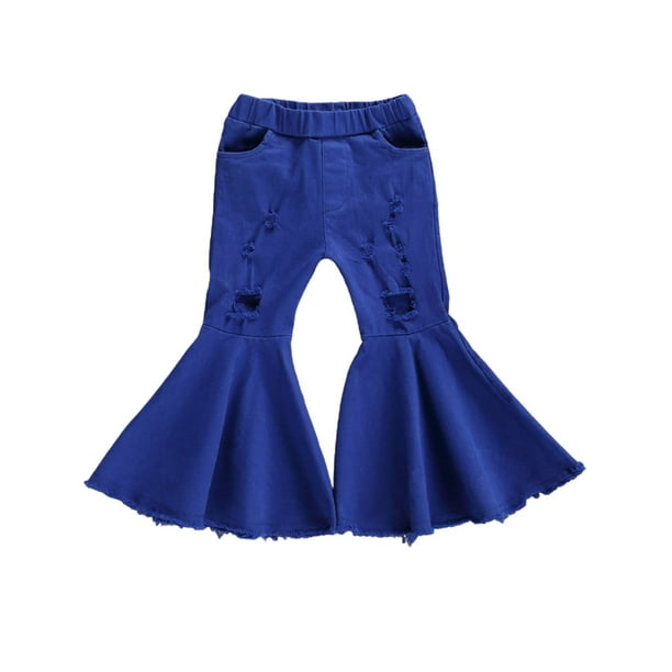 Wayren USA Wayren USA Little Girls Denim Jeans BellBottom Toddler