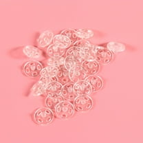 LEORX 100pcs Clear Invisible Snap Buttons for Sewing Crafts for Crafters