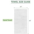 thumbnail image 2 of Elegant Comfort 4-Pack Hand Towels Set - Three Line Popcorn Design, Hotel Quality, 16 x 28 Inches, 100% Turkish Cotton, Soft, Quick-Drying, Highly Absorbent - White, 2 of 5