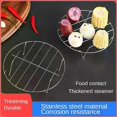 thumbnail image 2 of Air Fryer Steaming Racks Stainless Steel Stackable Roasting Racks Airfryer Grill Baking Cooker Kitchen Accessories Cooking Tools, 2 of 5