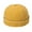 Yellow, variant on ZQUUVOU Classic Vintage Style Solid Color Sailor Brimless Skull Hat Casual Washed Cotton Rolled Cuff Harbour Hat Coffee