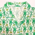 thumbnail image 4 of Conjunto de pijama Ammiko Y2K Monkey Beach de manga corta verde para mujer, 4 of 5