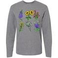 thumbnail image 3 of Inktastic Group of Beautiful Wildflowers Long Sleeve T-Shirt, 3 of 5