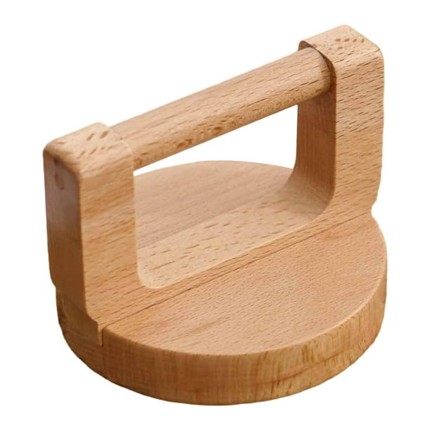 Herramienta de impresión en bloque de madera para impresión manual, base de esponja para impresión manual Mango redondo