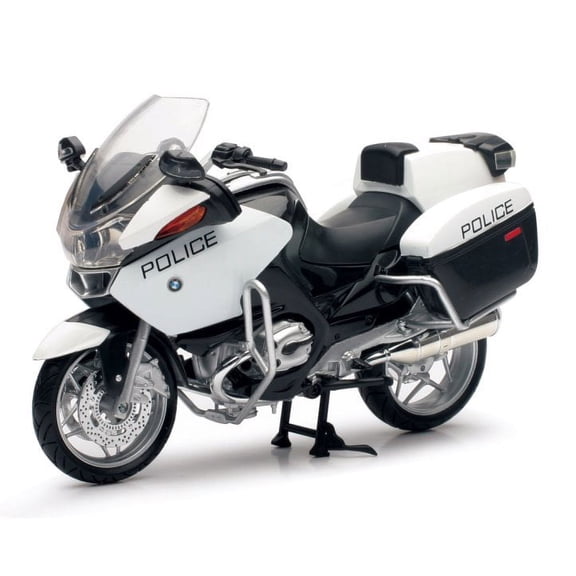 BMW R1200RT-P Police Bike, White - New Ray 43153 - 1/12 scale Model Toy Motorcycle