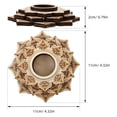 thumbnail image 2 of Minkissy Retro Style Ball Holder Wood Sphere Display for Friends 1Pcs, 2 of 7