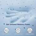 thumbnail image 4 of BedStory 2 inch Queen Size Memory Foam Cool Gel Mattress Topper, 4 of 6