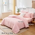 thumbnail image 2 of Juego de edredón Flysheep, 6 piezas, cama individual en una bolsa, rosa, 2 of 7
