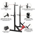 thumbnail image 4 of SalonMore Barbell Rack Squat Stand, Adjustable Dip Stand Weight Lifting Bench Press Rack, 4 of 10