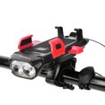 thumbnail image 2 of Bicicleta Soporte para teléfono 4 en Ndcxsfigh 1 para faros delanteros de de montañarecargable por USB (rojo), 2 of 9