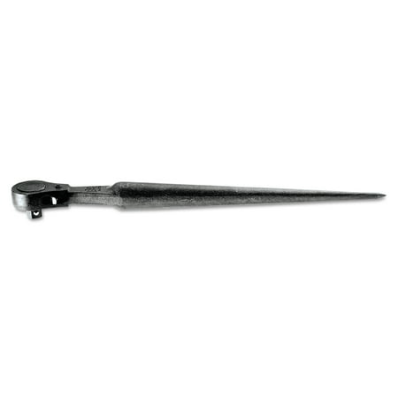 Klein Tools Construction Wrench Ratcheting Socket Drive, 1/2in Drive, 15in Long