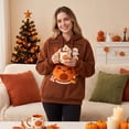 thumbnail image 6 of Pet Pouch Hoodies with Pocket Front Carry Pouch Oversized Sweatshirts for Cats Dogs Holder Christmas Hoodie with Dog Pouch Pet Pocket Sweatshirt for Women Men with Pocket, 6 of 6