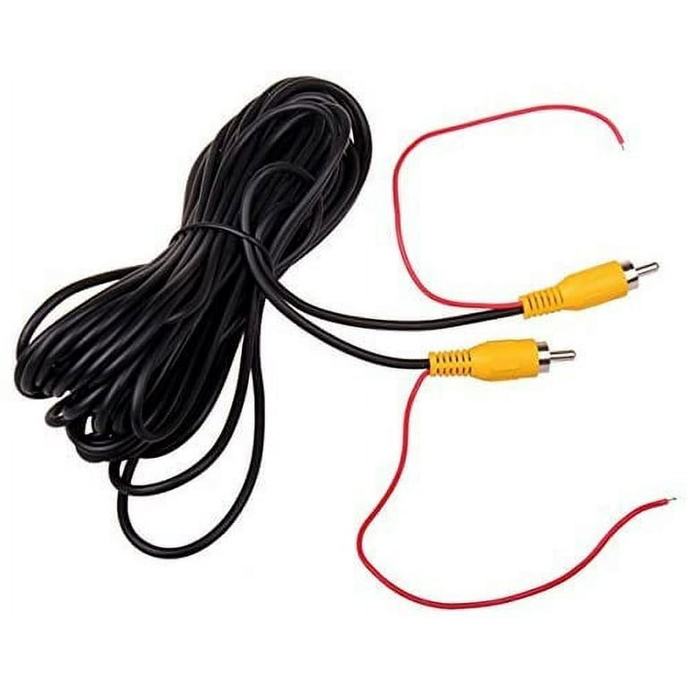 10M 32Ft Video Cable Extension Rca Jack Cable Phono Plug Connector Plug For  Reversing Car Detection Wire Red 