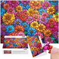 thumbnail image 2 of Puzzle ALL4JIG - Pintura de flores (1000 unidades, 69 x 51 cm), 2 of 9