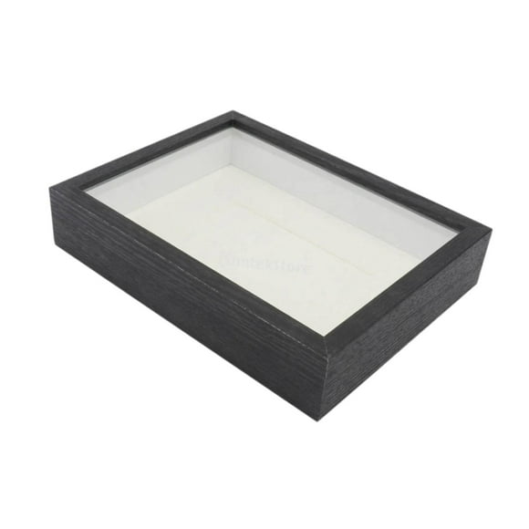 Tnarru DIY Shadow Box Frame Memory Box Frame, 5cm Inside Depth, Picture Frame Photo Frame for Keepsake Flower DIY Gifts Medals Decor Black
