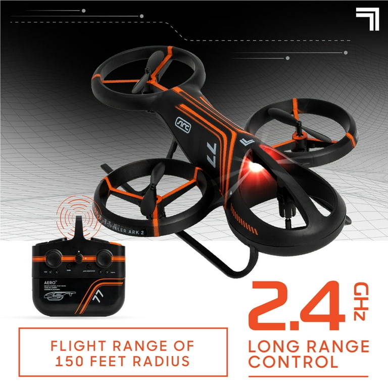 Sharper Image 2.4Ghz RC Glow Up Stunt Drone With LED Lights