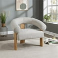 thumbnail image 2 of Meridian Furniture Winston Cream Boucle Fabric Accent Chair, 2 of 40