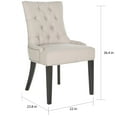 thumbnail image 4 of SAFAVIEH Harlow 19''H Tufted Ring Chair Set of 2 Silver Nail Head Taupe, 4 of 10