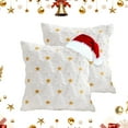 thumbnail image 6 of Christmas Pillow Covers Set of 2, 18x18 inch Xmas Pillow Cases Decorations, Christmas Tree Throw Pillow Cases Winter Decor for Sofa Living Room (White), 6 of 10
